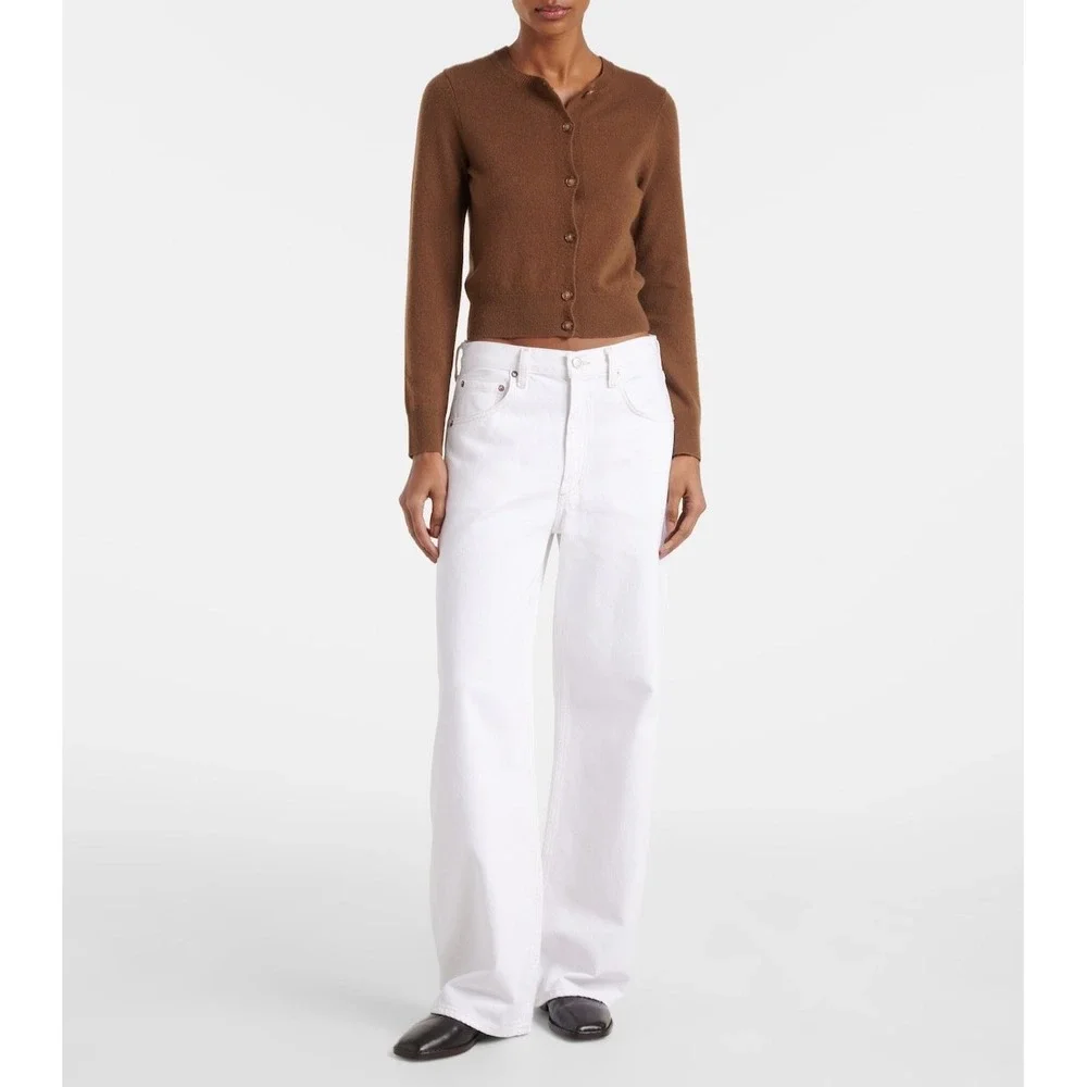 AGOLDE White Low Curve Jean in Milkshake Womens Size 27 100% Cotton A197B-1183